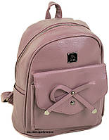 Жіноча сумка Alex Rai. Рожевий дитячий портфель. 28*25*13. Жіночий шкіряний рюкзак СЛ15