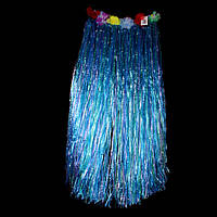 Гавайская юбка, синяя 80 см