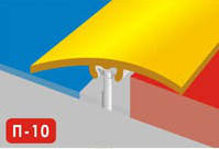 Пороги для пола скрытого крепления алюминиевые ламинированные П-10 40мм ...