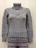 Шерстяний светр для дівчат 128,140,152,164 зросту Туреччина, фото 2