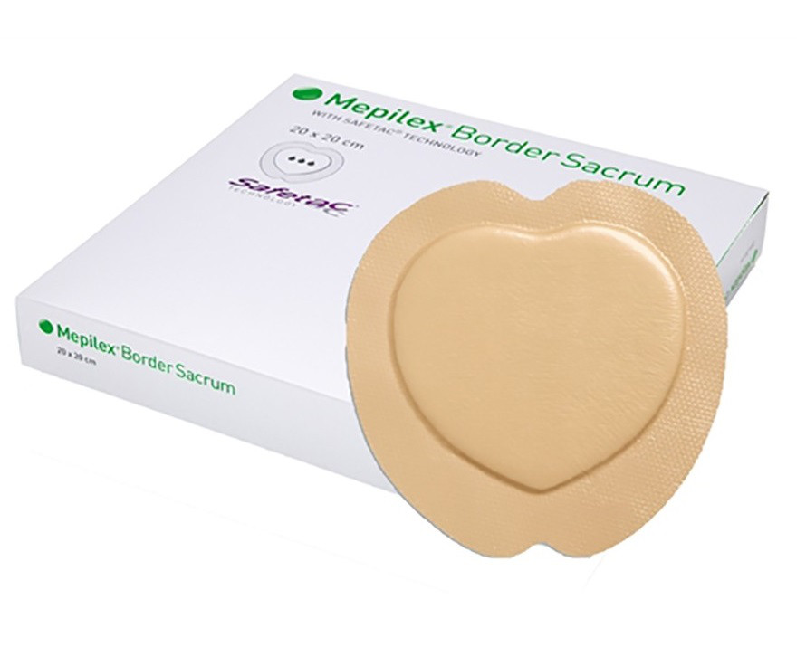 Mepilex® Border Sacrum повязка на крестцовую зону для лечения пролежней ...