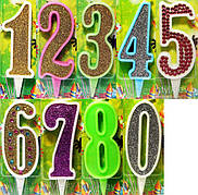 Свічки з цифрою для торта