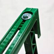Держатель крепление для балконных ящиков зеленого цвета
