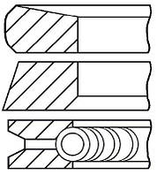 Комплект поршневых колец STD (1цил) 2.5dCi (3,0*1,75*2,5) GOETZE ENGINE