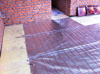 МОНТАЖ КАБЕЛЬНОГО ТЕПЛОГО ПОЛА FENIX ( НА ДАЧЕ ) 1