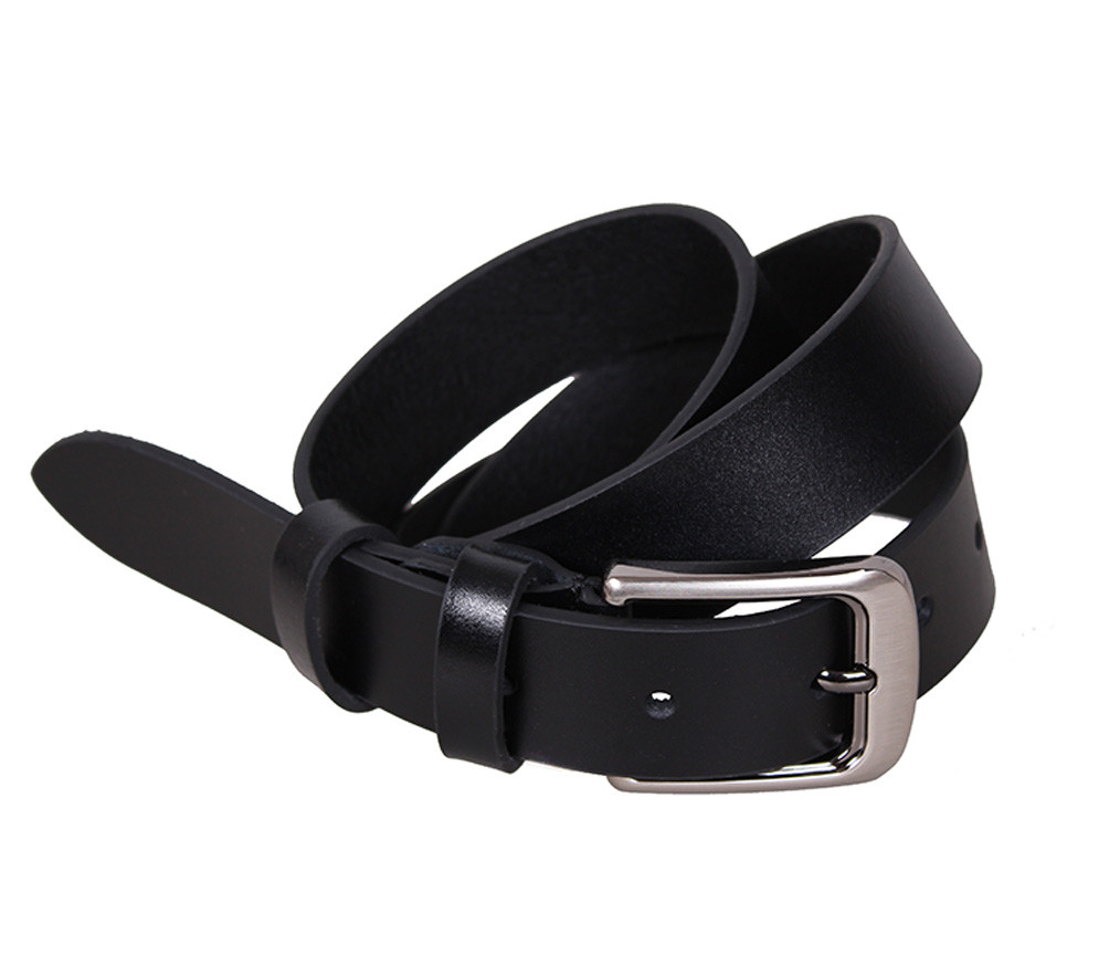 Чоловічий ремінь з натуральної шкіри під штани UK888-95 чорний, фото 1