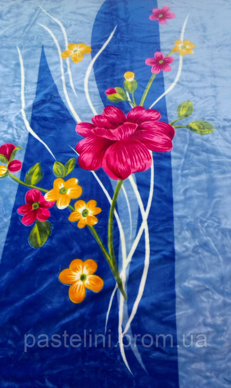 Плед акриловий великого розміру Mink № 813 220Х240см Flower