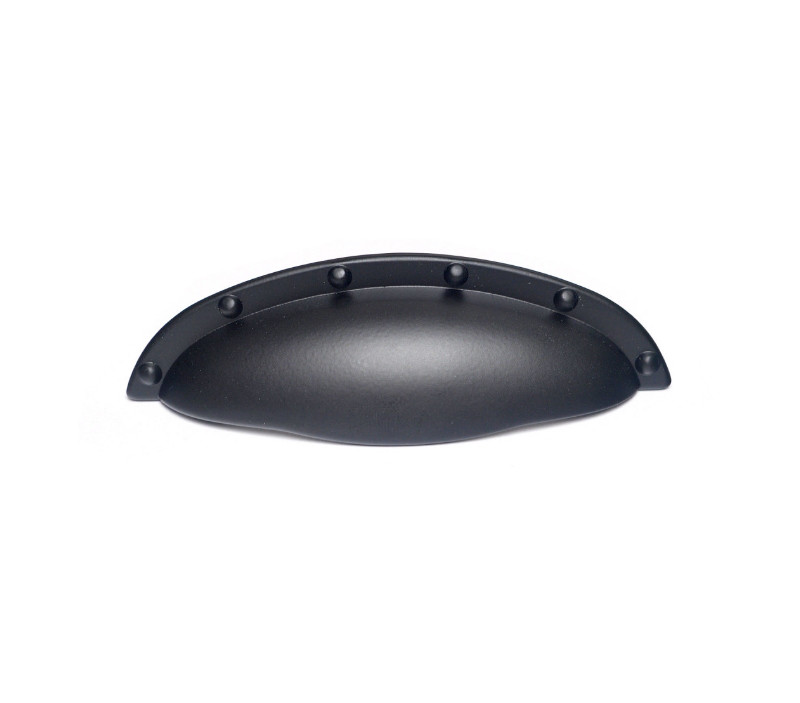 Ручка раковина сучасна класика NOM-192Black чорний матовий 64 мм