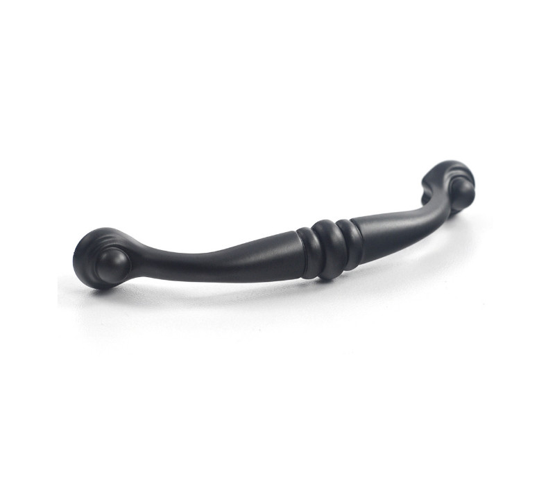 Ручка-скоба Noir Elegance сучасна класика NOM-1003Black чорна 96 мм