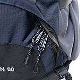 Туристичний рюкзак The North Face 60L синього кольору, фото 7