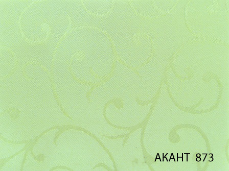 Тканинні ролети, рулонні штори, відкритого типу готові Акант 873 світло-зелений