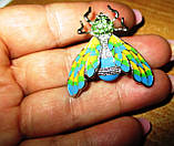 Гарненька брошка жовто-блакитний метелик від студії LadyStyle.Biz, фото 8