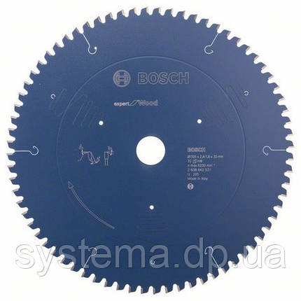 Expert for Wood Торц. пила 305x30x2.4/1.8 72T ATB neg, фото 2