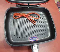 Сковорідка для гриля подвійна A-PLUS DOUBLE PAN (30 см), фото 3
