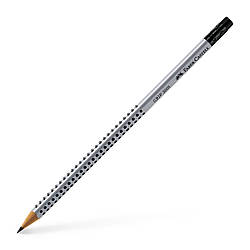 Олівець чорнографітний Faber-Castell Grip 2001 з гумкою, 117201