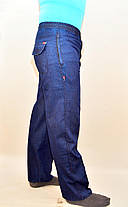 Штани чоловічі під джинс — великі розміри Синій колір, фото 3