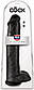 Фалоїмітатор KING COCK 15INCH COCK WITH BALLS BLACK Black, 38х7,6 см., фото 4