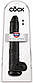 Фалоїмітатор KING COCK 14INCH COCK WITH BALLS BLACK, 35,5х6 см., фото 4