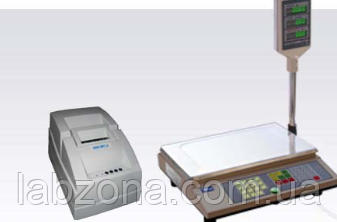 Ваги електронні торгові з принтером етикетки ВТА Промприлад