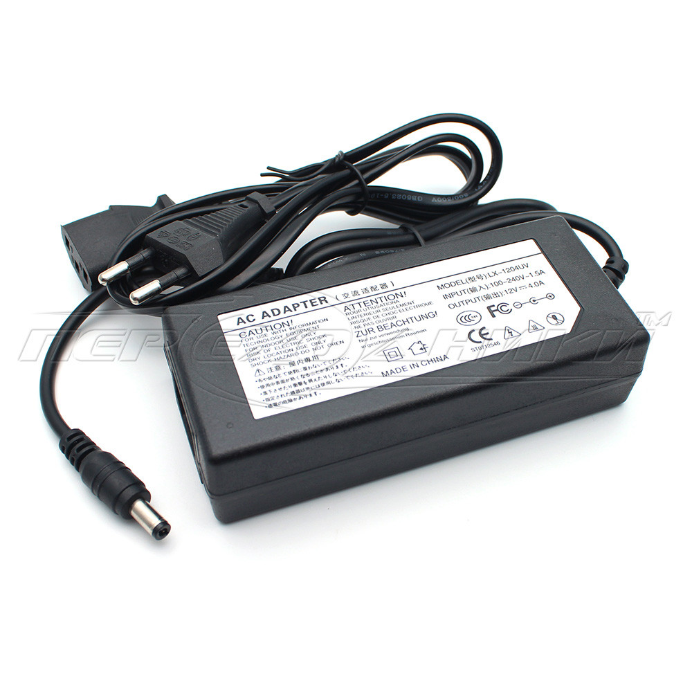 Імпульсний блок живлення 12 V 4 A (48 Вт), штекер 5.5х2.5 мм, 1.2 м