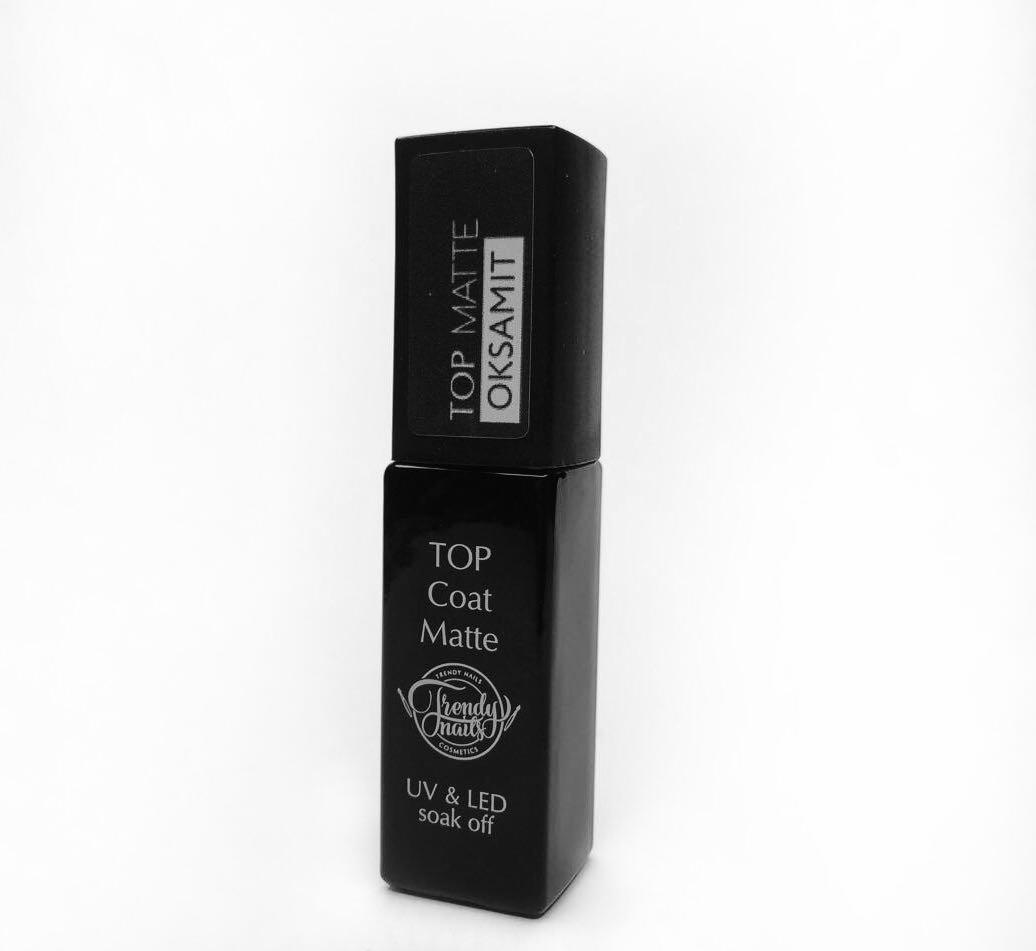 Матове верхнє покриття для гель-лаку Trendy Nails Top Matte Oksamit