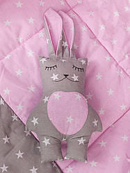 Подушка — іграшка "Рожевий зайчик"