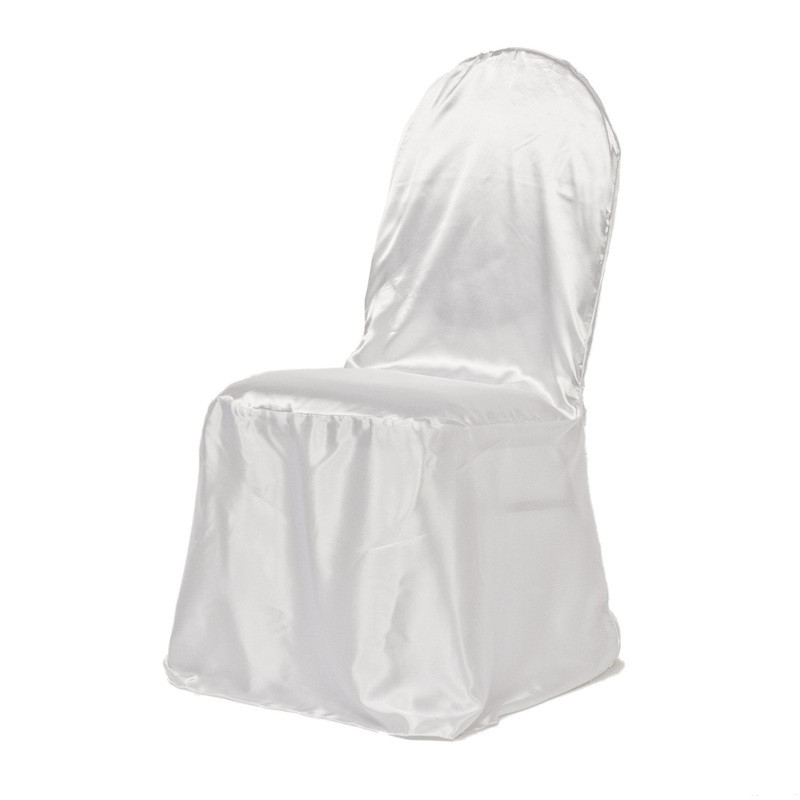 Чохол на стілець Atteks атласний весільний / банкетний білий — 1310