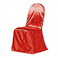 Чохол на стілець Atteks атласний весільний / банкетний червоний — 1314