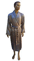 Чоловічий халат Nusa (шовковий) бежевого кольору No12500