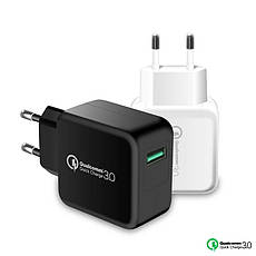 Універсальний зарядний пристрій Suntaiho HT-211Q3 Qualcomm Quick Charge 3.0 Швидке заряджання Black, фото 2