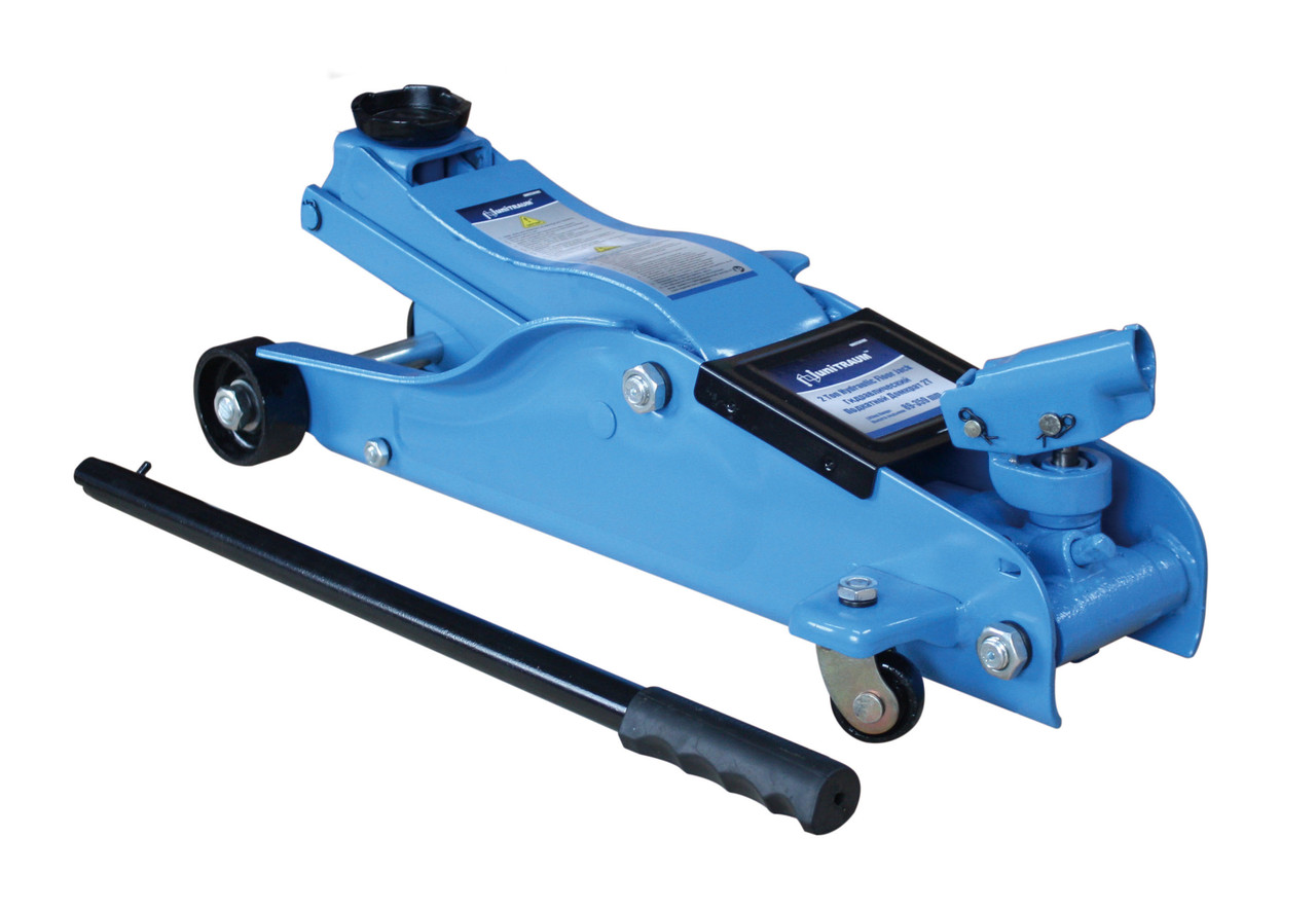 Домкрат гідравлічний підкатний,низькопрофільний з вращ. рукоятку 2 т Unitraum UN825010C, фото 1