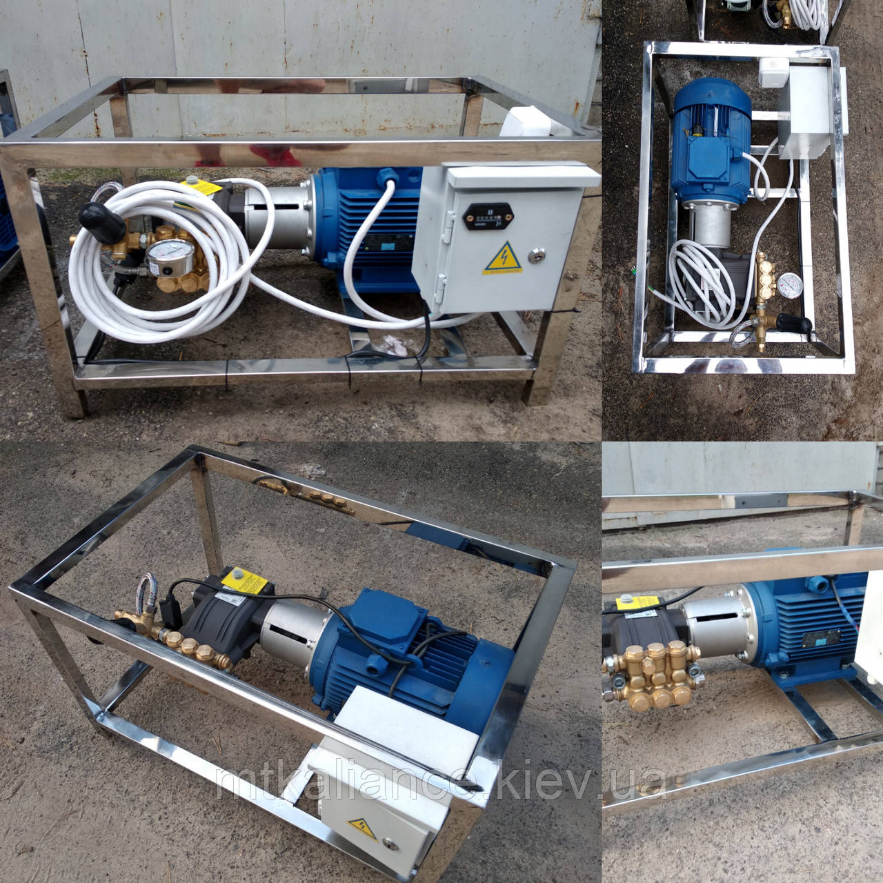 Мийка високого тиску з неіржавким каркасом Hawk NMT 15/20, 200 барів — 900 л/год