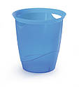 TREND відро для паперів 16л DURABLE прозоро-синє, фото 2