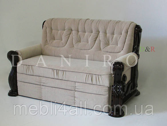 Диван Річмонд з обробкою з натурального дерева, фото 1