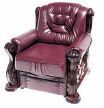 Диван Річмонд з обробкою з натурального дерева, фото 3