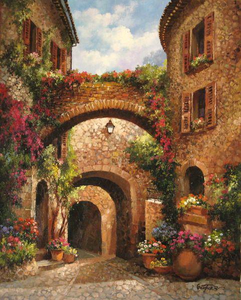 Набір для викладання алмазної мозаїки Вуличка старого міста DM-075