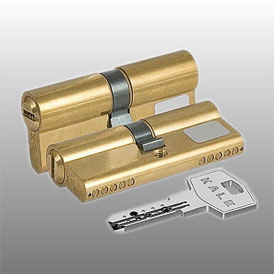 Kale-Kilit 164 BN/80 (40*40) латунь/нікель, кл/кл, фото 1