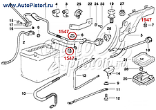 Кліпса кріплення внутрішнього оздоблення на БМВ, фото 3