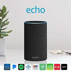 Розумна колонка Amazon Echo 2 (2nd Generation) Bluetooth Wi-Fi з голосовим асистентом Alexa Колір Black