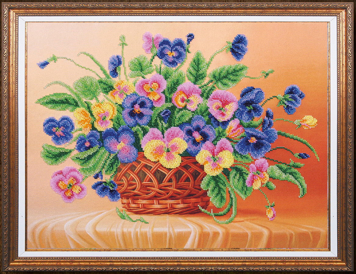 Набір для вишивання бісером Анютини ока Б-258 МК