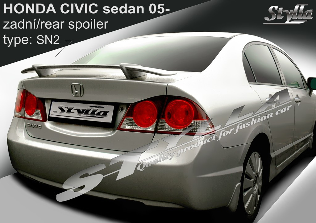 Спойлер на багажник тюнінг Honda Civic