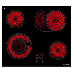 Варочна поверхня електрична склокерамічна Perfelli HVC 6310 BL