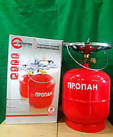 Портативний газовий пальник "Intertool" 8 л. (Туристична піч).