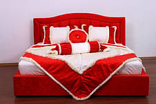 Ліжко "Даніель" двоспальне з м'яким узголів'ям та підйомним механізмом, фото 2