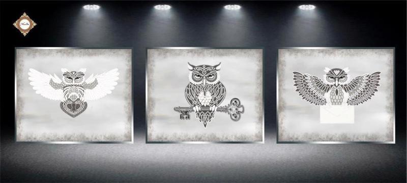 Схема для вишивання бісером на атласі Секрет Триптих СЛТ-2218