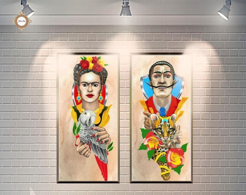 Схема для вишивання бісером на атласі Метри сюрреалізму Діптих СЛТ-2217