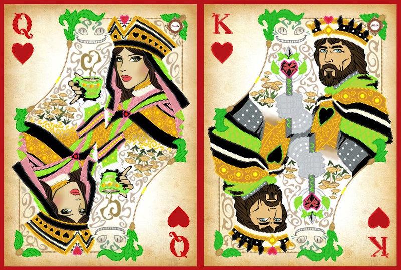 Схема вишивки бісером на атласі Дворцова любов Диптих СЛТ-2216