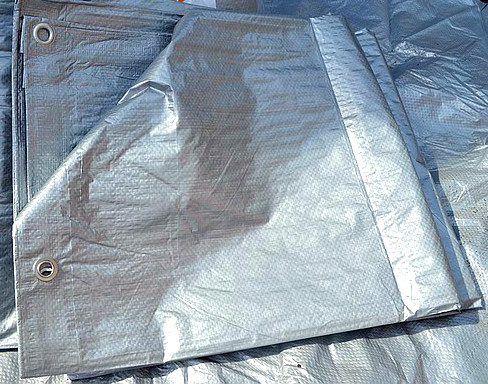 Тент від дощу 5х8 100g/m2. Ламінований із кільцями. Пологи., фото 1