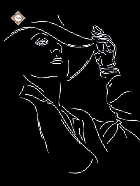 Схема для вишивання бісером на атласі істинної леді СЛ-3251