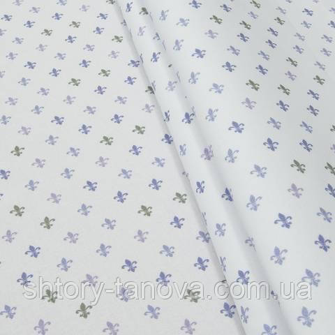 Экокоттон з принтом блакитний, фото 1